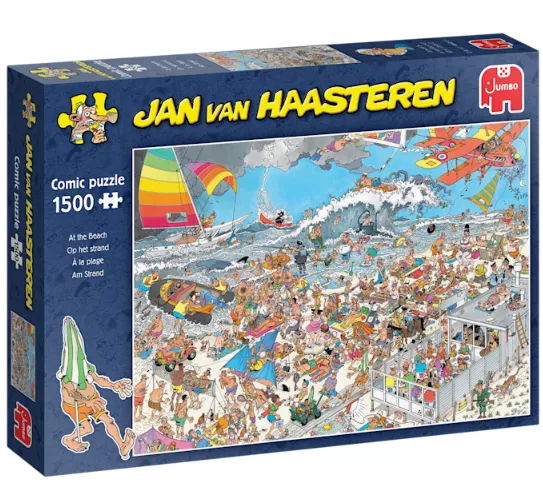 Jan van Haasteren | Op het strand | 1.500 stukjes