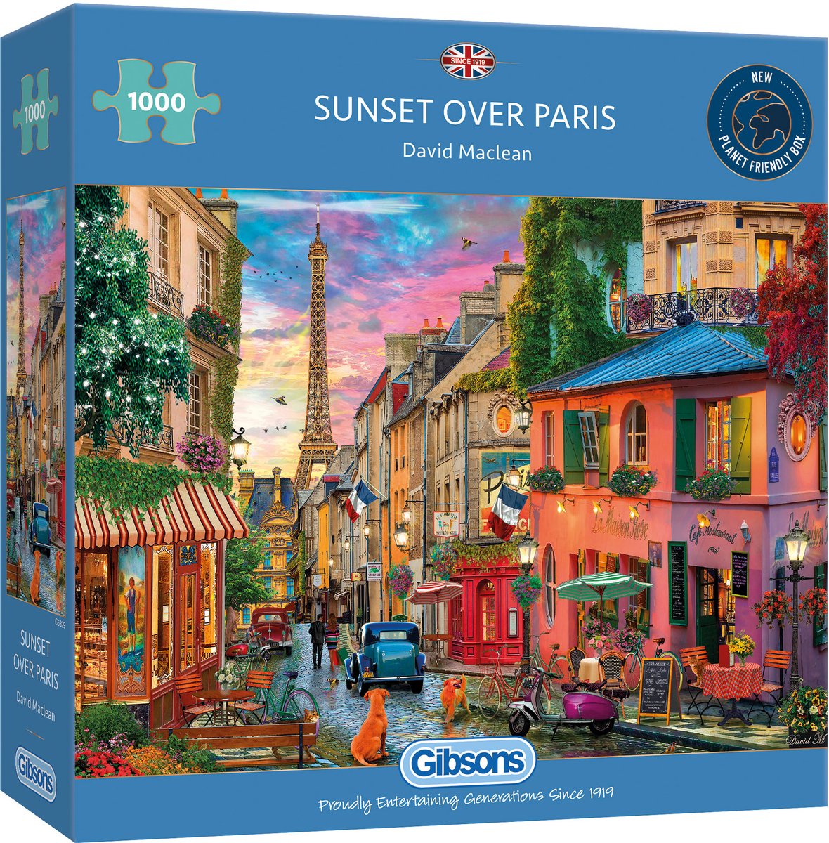 Sunset over Paris Puzzel  – Gibsons puzzels – 1.000 stukjes